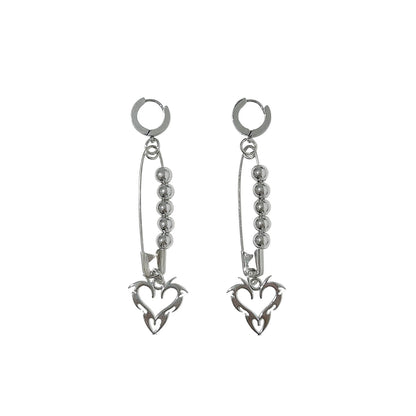 Strangelab - Y2K Earrings Cyberpunk Silver Earrings earrings strangelab