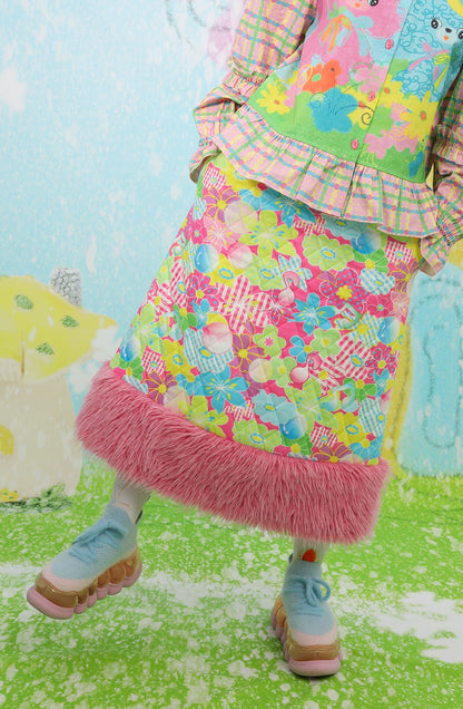 frufru Decora Cartoon Flower Skirt