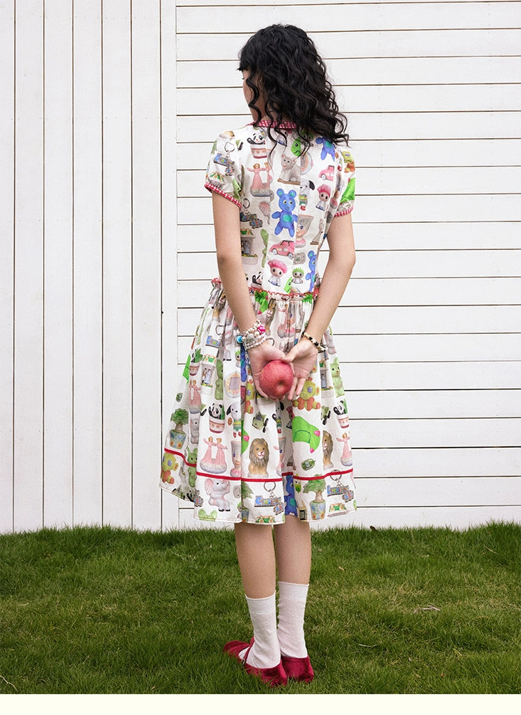 Chemical Girl - Kawaii Print Cute Dress Cotton Lined dress chemical girl