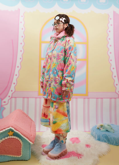 Frufru Decora Print Double-sided Jacket