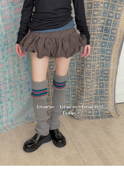 LET ME SEE - Kawaii JK Knit Leg Warmers leg warmmers let me see Grey