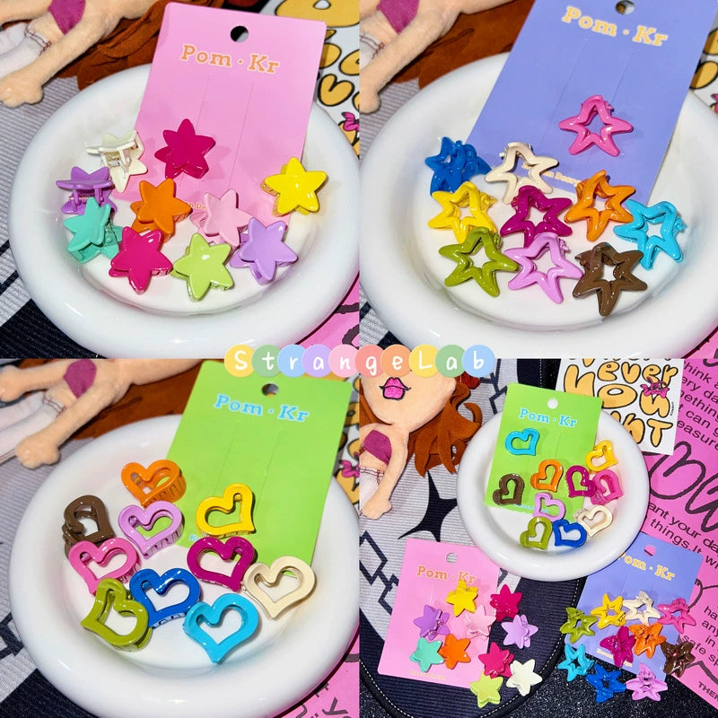 StrangeLab Star Hair Clip | Heart Claw Clip | Side Bangs Clip hair clip strangelab