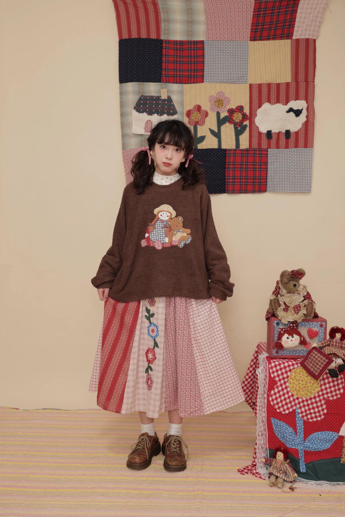 SemenCoicis Girl Bear Sweater