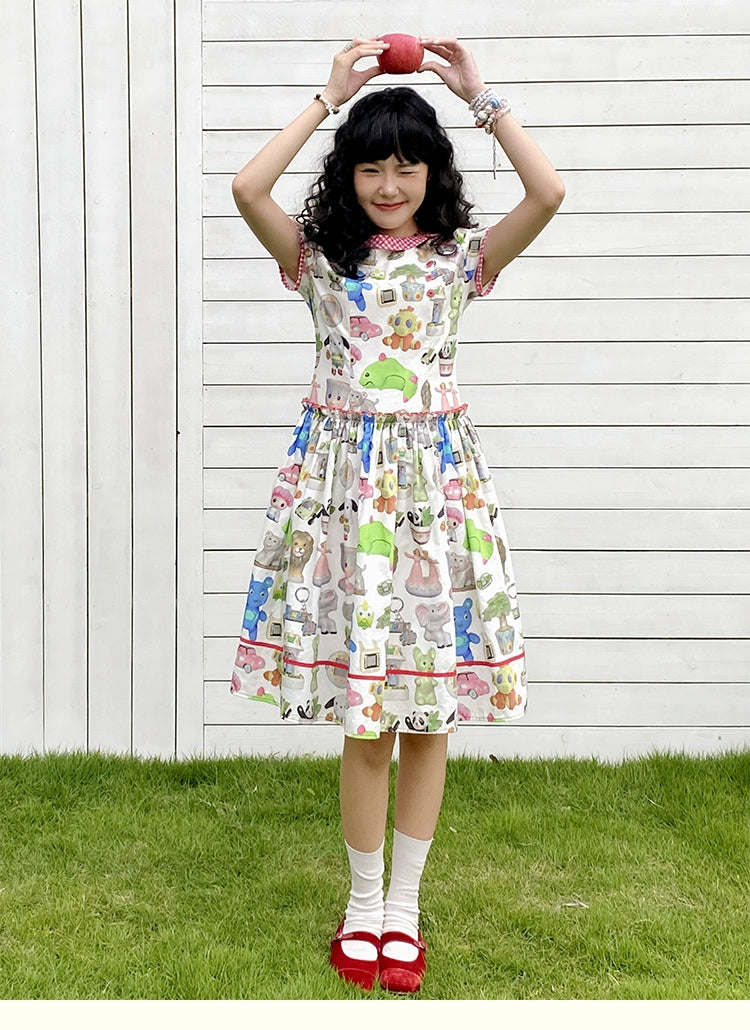 Chemical Girl - Kawaii Print Cute Dress Cotton Lined dress chemical girl