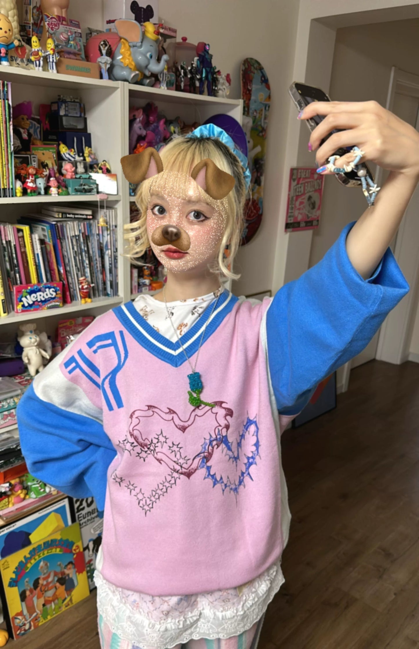 BunnyBunnyGun - Y2K Knit Sweater Oversize Relaxed Pullover sweater bunnybunnygun