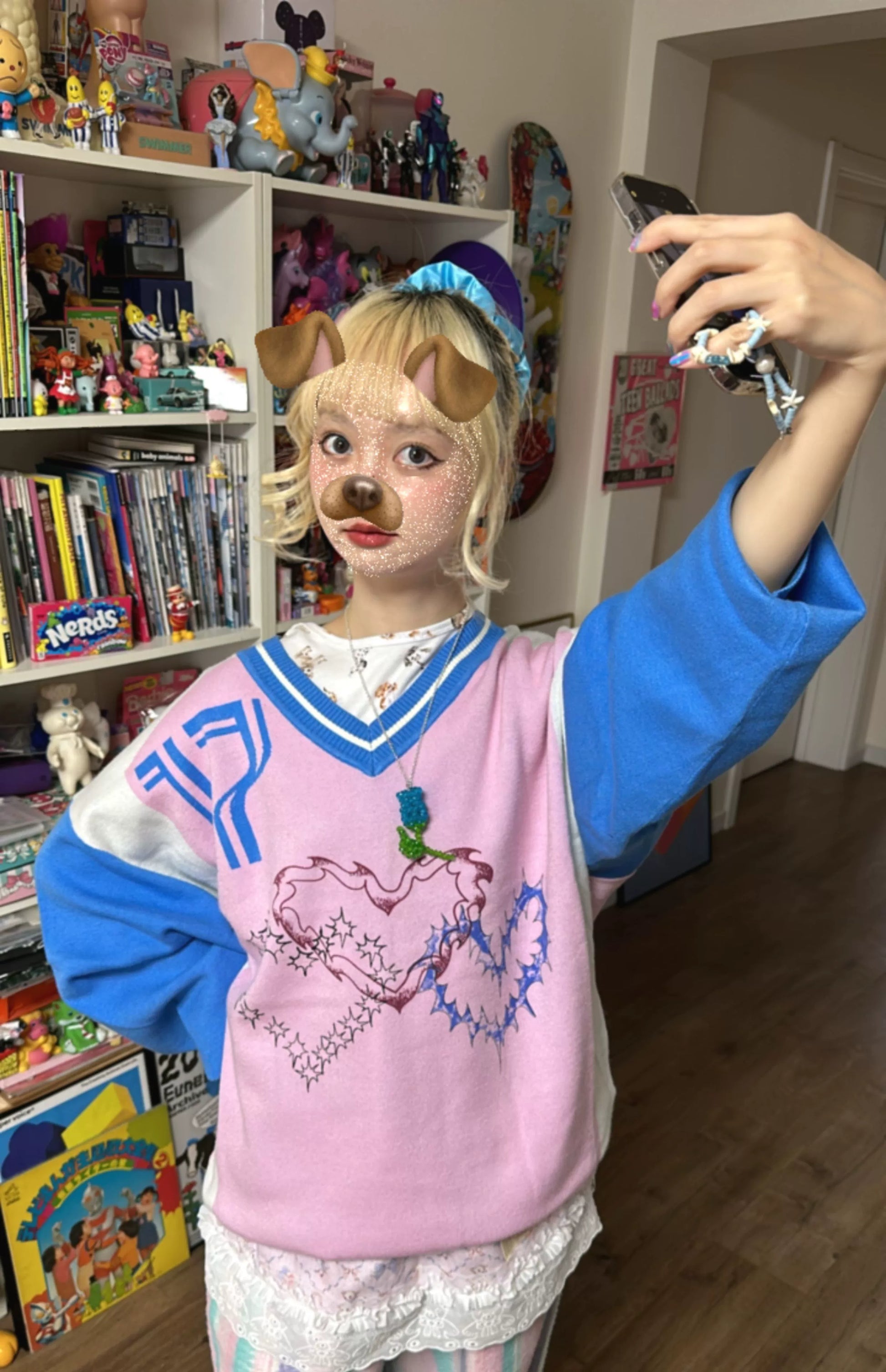 BunnyBunnyGun - Y2K Knit Sweater Oversize Relaxed Pullover sweater bunnybunnygun