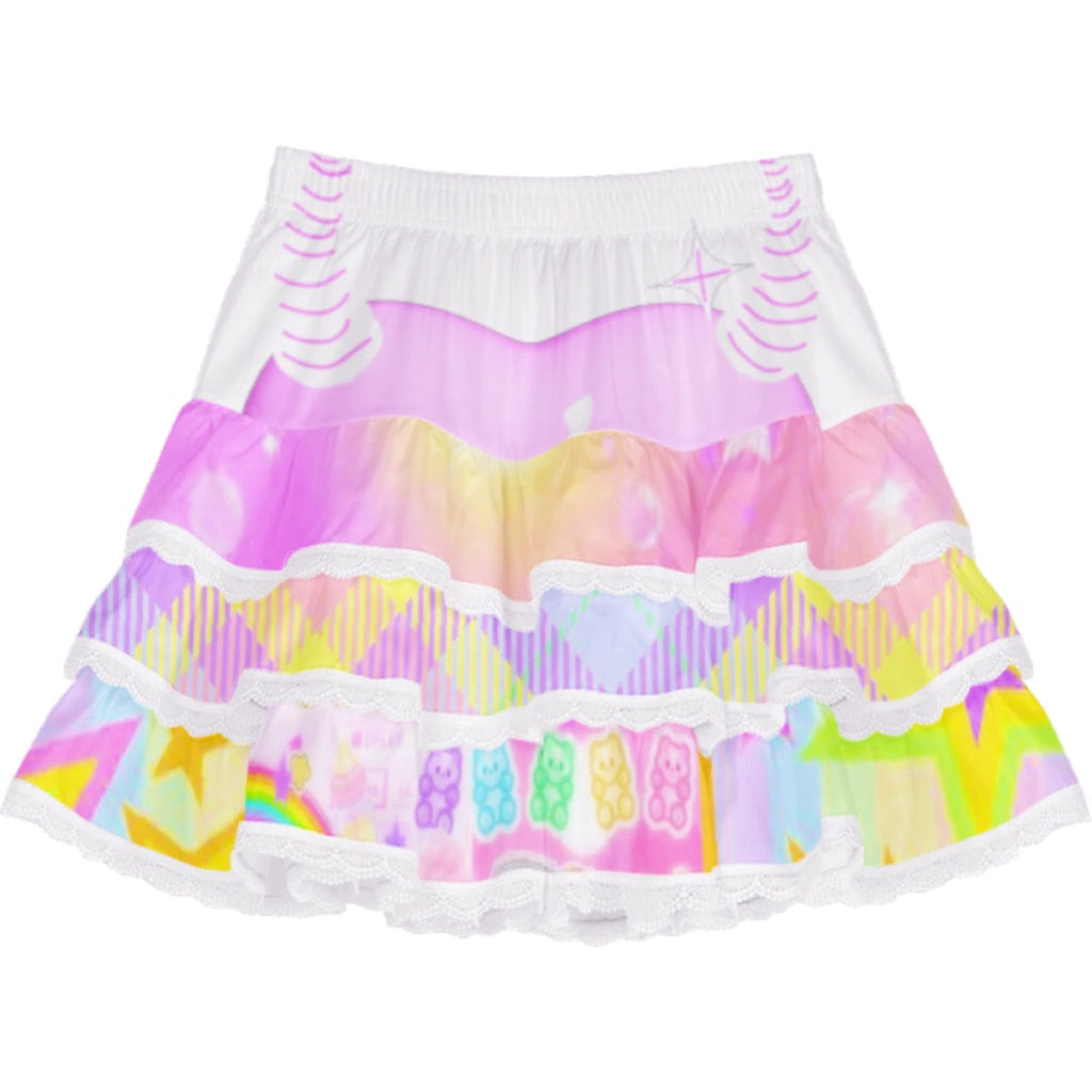 Leerroo Decora Fashion Skirt Sweetheart Ballet Skirt Tiered Skirt