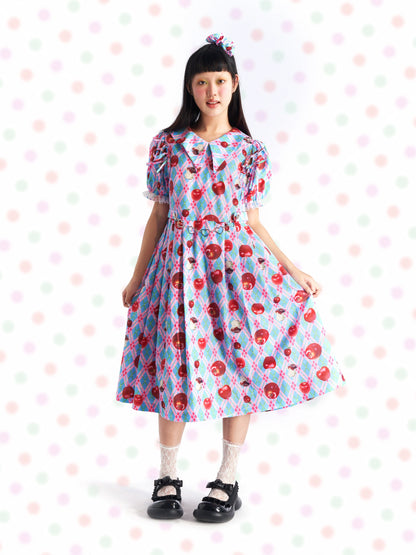 Fruits Decora Kei Red Apples Dress