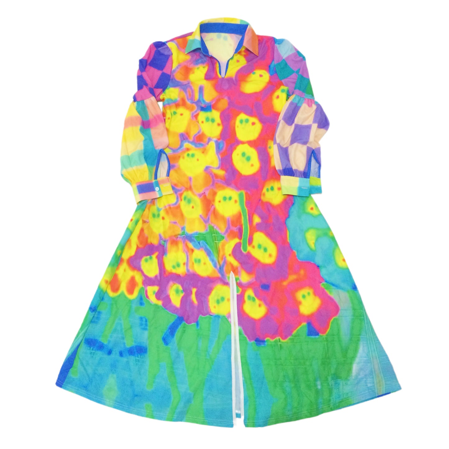 LEERROO - Clown Dot Print Midi Dress dress Leerroo S