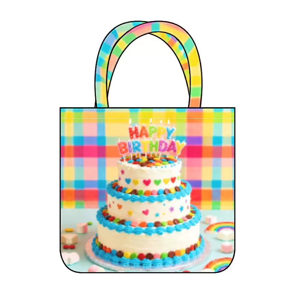 LEERROO - Y2K Dopamine Print Plaid Patchwork Tote Bag bag Leerroo 1