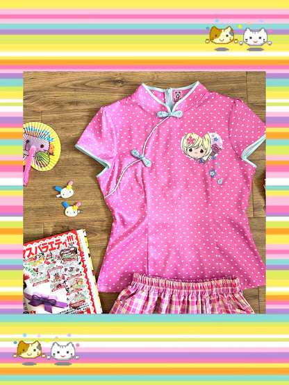 Bodytalk - Pink Qipao Style Tee shirt bodytalk