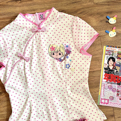 Bodytalk - Strawberry Qipao Style Top shirt bodytalk