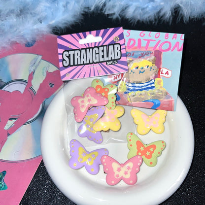 StrangeLab Butterfly Hair Clip | Colorful Dreamy Dopamine Side Clip | Bangs Hair Accessory hair clip strangelab A:4-colour set - 4pcs only
