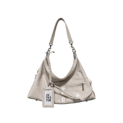 Cultivator - Vintage Hobo Shoulder Bag bag Cultivator Beige