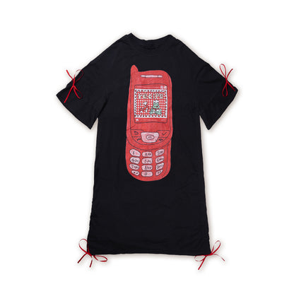 Meugler – Kawaii Oversized Phone Print Dress