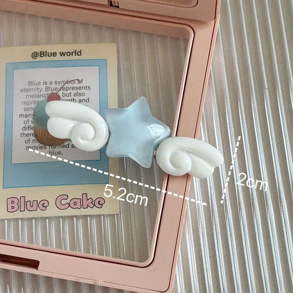 Jelly Star Angel Wing Hair Clips hair clip really cute