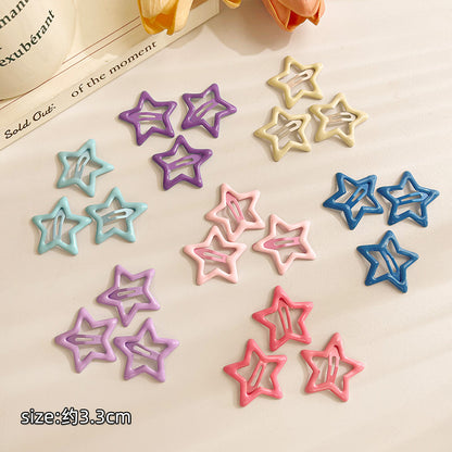 Decora Hair Clips Colorful Star Hair Accessories Bang Hair Clips hair clip Land Decora 21pcs Set