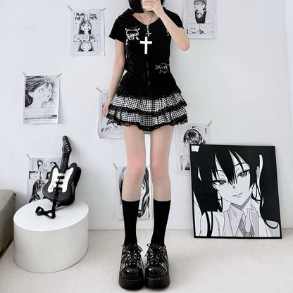 2 Bears - Kawaii Velvet Calf Socks socks 2 bears Black - 30cm