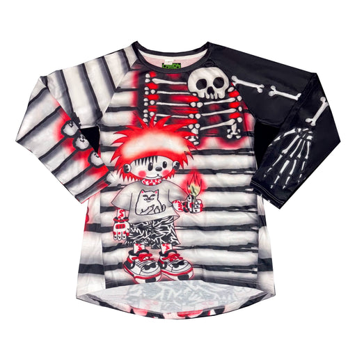 ki00bi00 - Faux Napoleon Bone Punk Long-Sleeve Tee