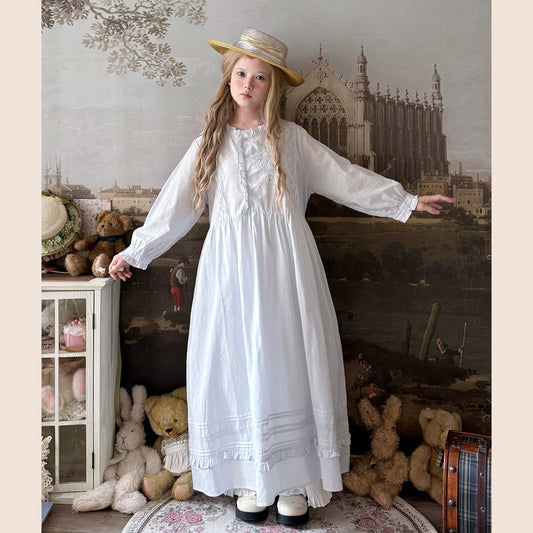Labeau - Kawaii Retro Hanfu Style Long Sleeve Dress