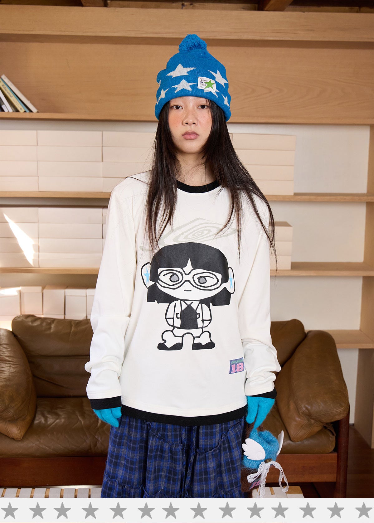 loveplay – Cartoon Bunny Loose Long Sleeve Tee shirt loveplay