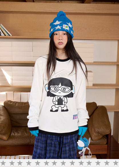 loveplay – Cartoon Bunny Loose Long Sleeve Tee shirt loveplay