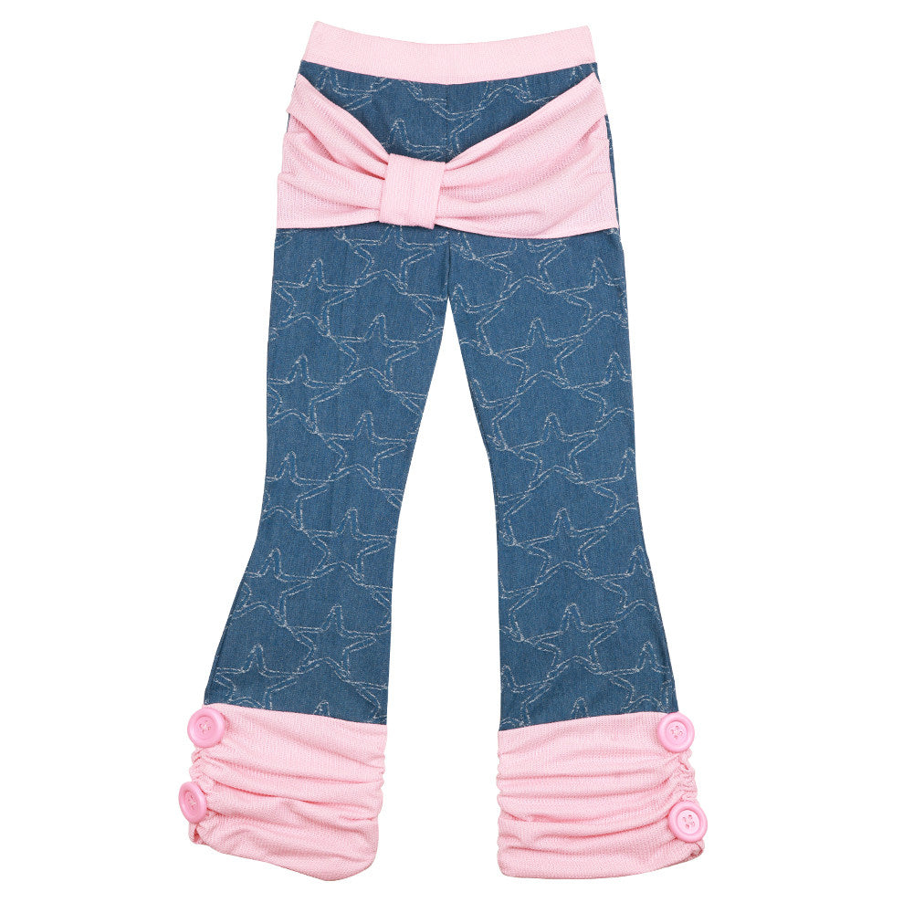 NIHONKIDS - Star Patch Flare Jeans pants NIHON KIDS S