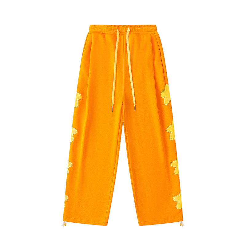 KURIOSITAET 桔色卫裤女冬小个子加绒加厚多巴胺宽松 pants KURIOSITAET S