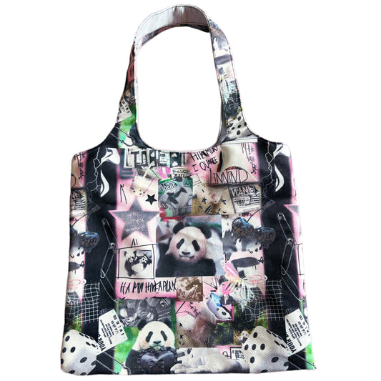 LEERROO - Y2K Panda Canvas Shoulder Bag bag Leerroo