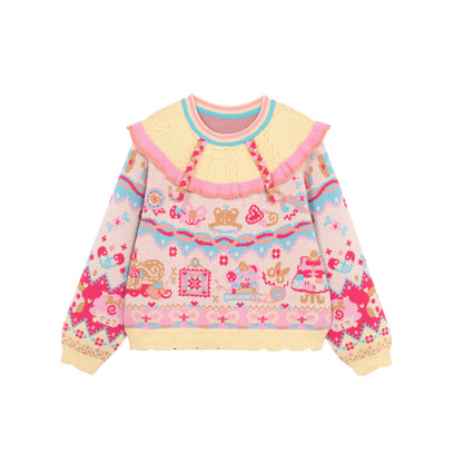 LutraJump - Decora Cable Knit Sweater sweater Lutra Jump S