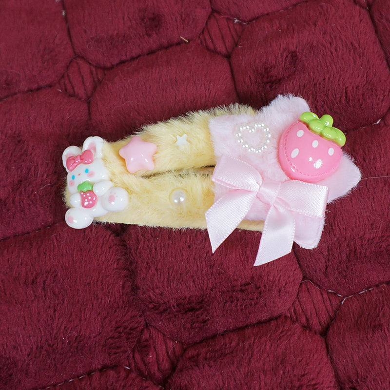 Maojiang Decora Kei Plush Star Clip hair clip maojiang Pink Star Clip - 1pc