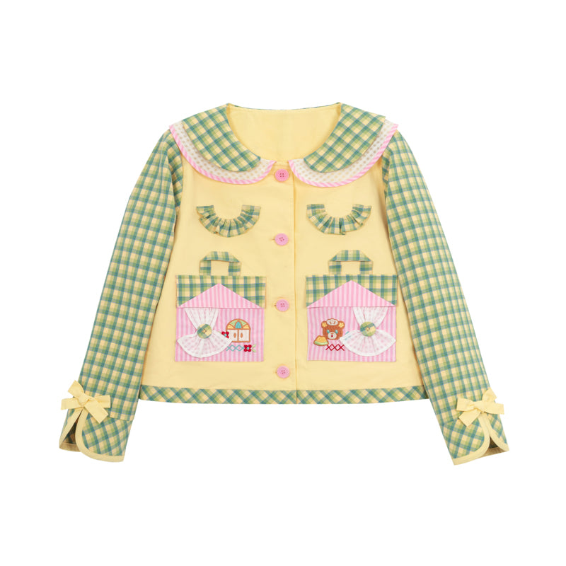 Lutra Jump - Decora Kei Melon Jacket & Skirt Set set Lutra Jump Jacket Only S