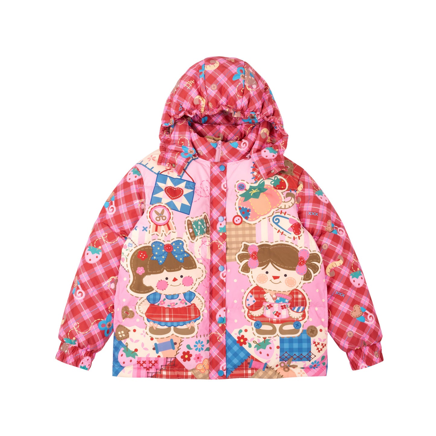 Lutra Jump - Decora Pink Down Hooded Jacket coat Lutra Jump