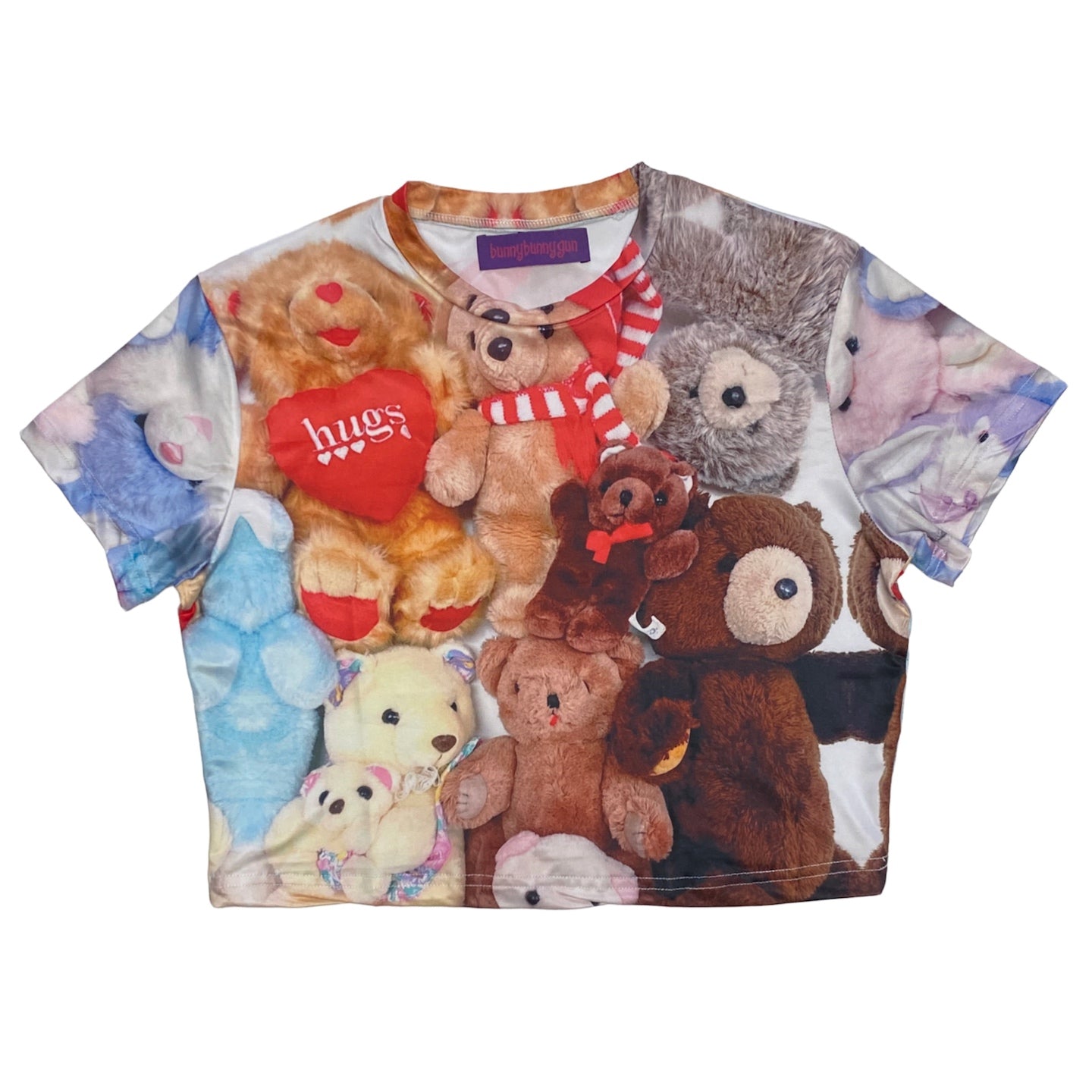 BunnyBunnyGun - Harajuku Cropped T Shirt Loose Fit Retro Style tshirt bunnybunnygun