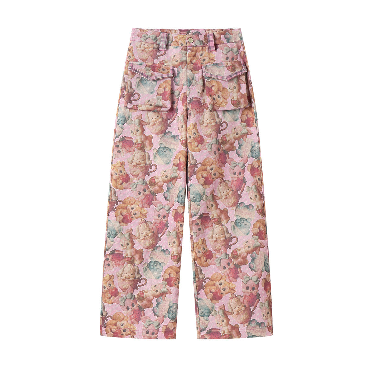 tntntutu - Kidcore Pink Animal Print Pants pants tntntutu S