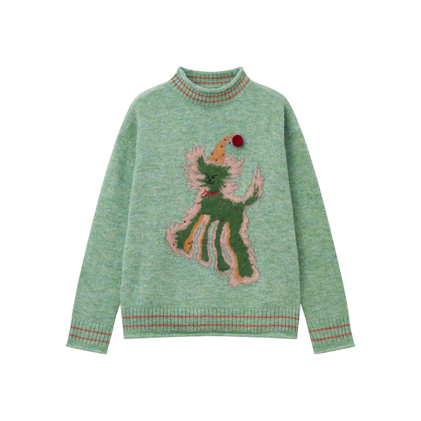 Chemical Girl - Girly Wool Mohair Knit Sweater Retro Dramatic sweater chemical girl