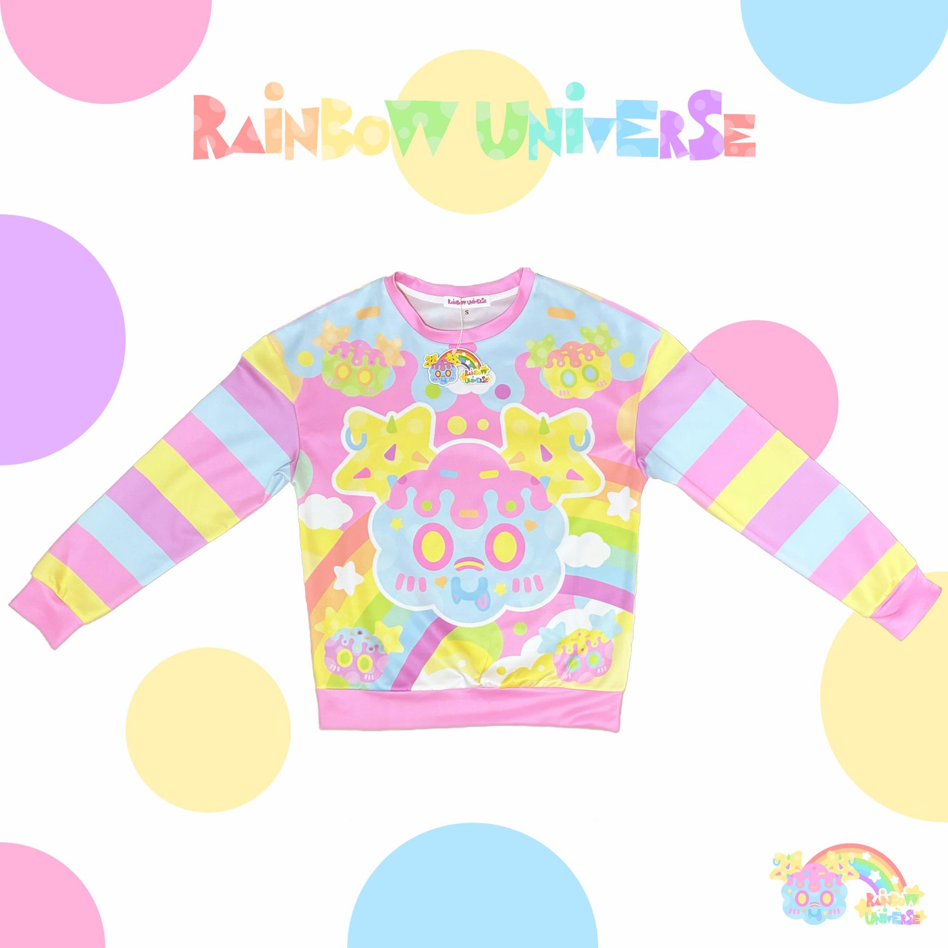 Rainbow Universe RUX - Decora Kei Pastel Sweatshirt sweatshirt Rainbow Universe RUX