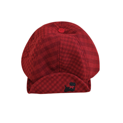 SemenCoicis - Kawaii Puppy Plaid Newsboy Cap hat SemenCoicis