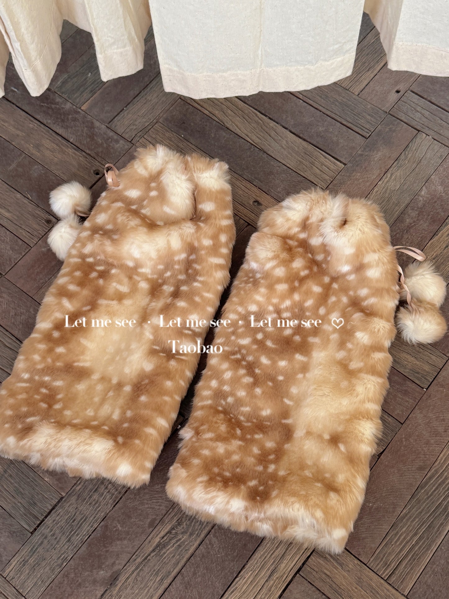 LET ME SEE - Kawaii Winter Deer Leg Warmers leg warmmers let me see Yellow Leg Warmers