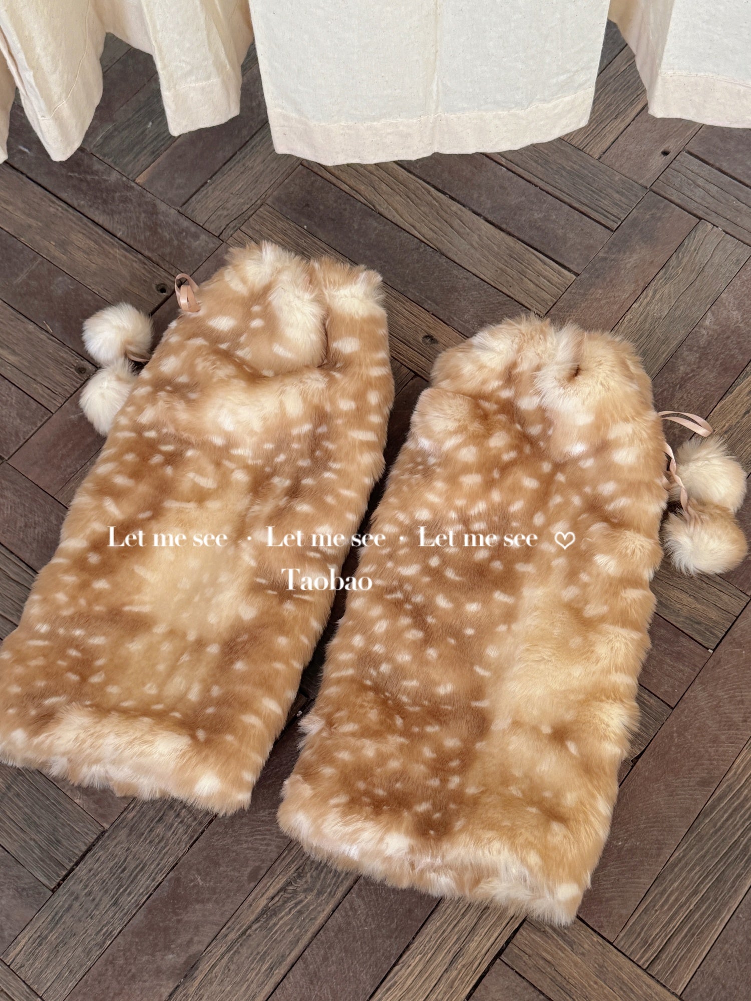 LET ME SEE - Kawaii Winter Deer Leg Warmers leg warmmers let me see Yellow Leg Warmers