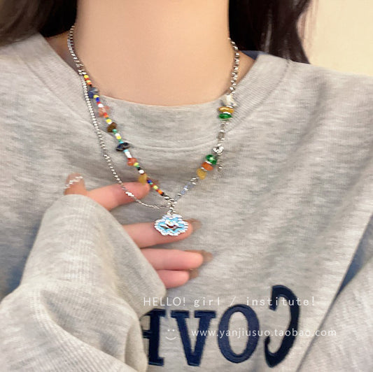 GIRL INSTITUTE - Colorful Bead Dopamine Necklace necklace GIRL INSTITUTE Cloud Necklace
