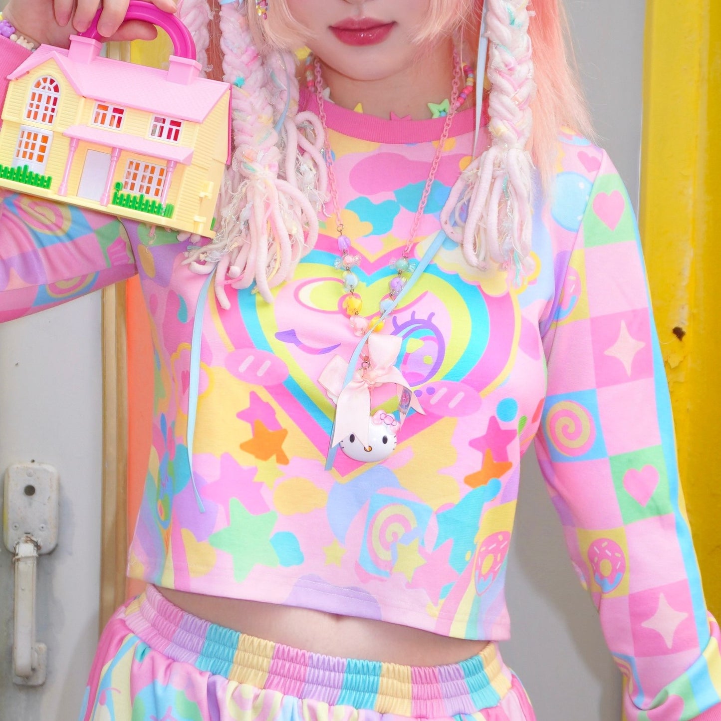 Dream Bubble - Pastel Heart Streetwear Lounge Set set Dream Bubble Sweatshirt