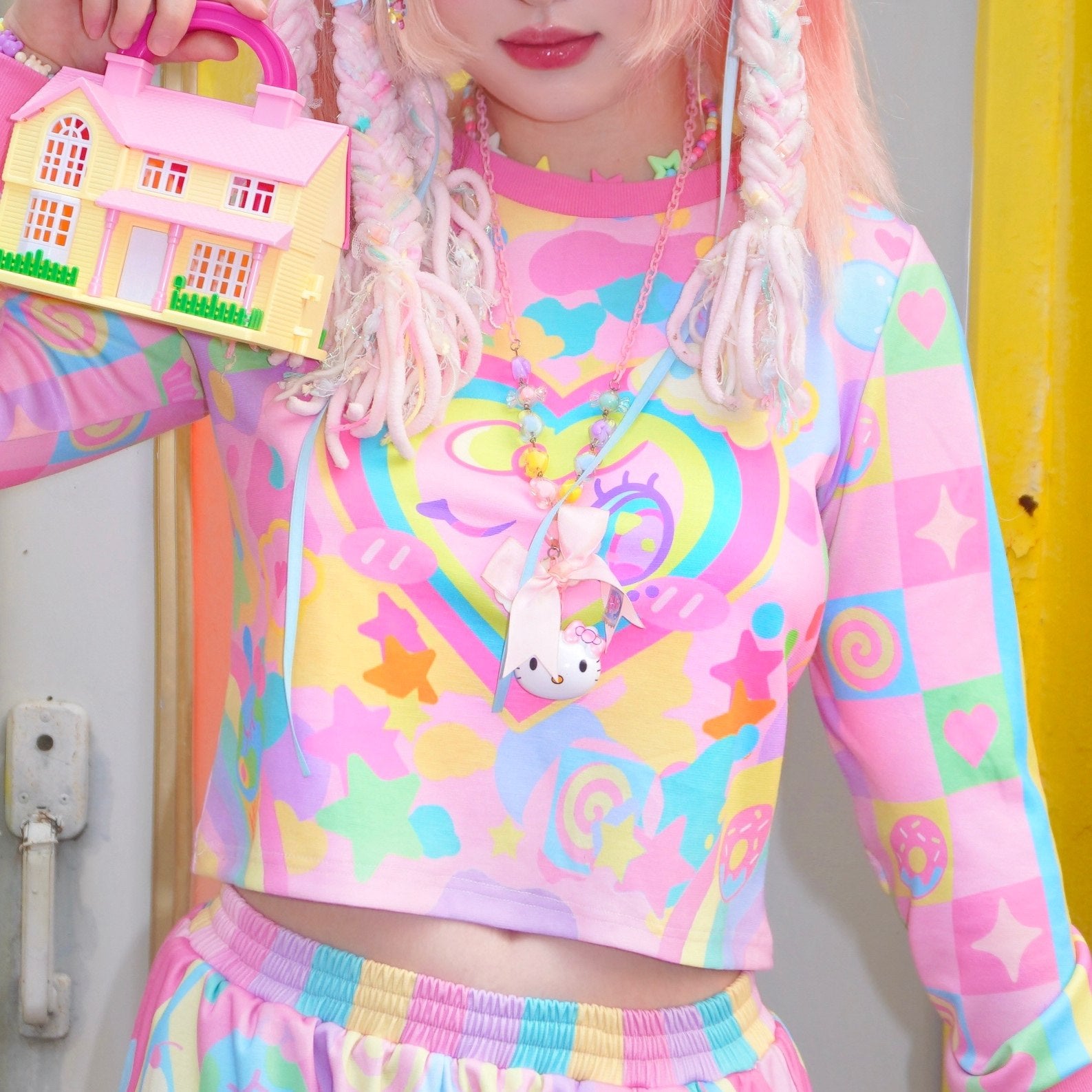Dream Bubble - Pastel Heart Streetwear Lounge Set set Dream Bubble Sweatshirt