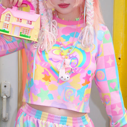 Dream Bubble - Pastel Heart Streetwear Lounge Set set Dream Bubble Sweatshirt