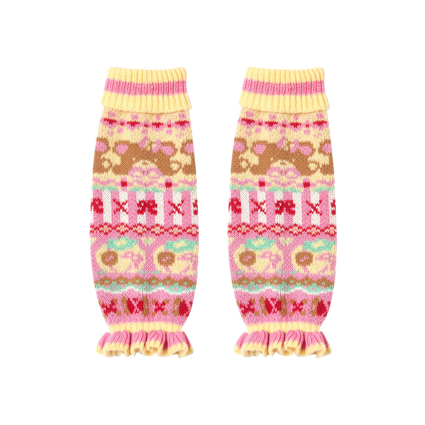 Lutra Jump - Decora Knit Lace Leg Warmers leg warmmers Lutra Jump