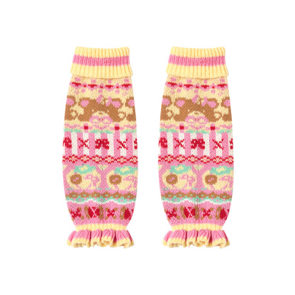 Lutra Jump - Decora Knit Lace Leg Warmers leg warmmers Lutra Jump