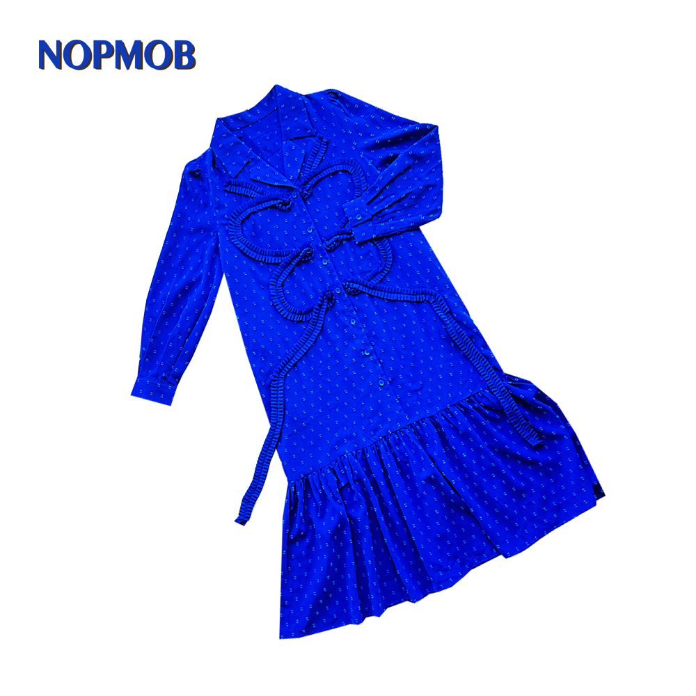 NOPMOB - Blue Butterfly Lace Dress dress NOPMOB Blue