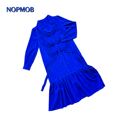 NOPMOB - Blue Butterfly Lace Dress dress NOPMOB Blue