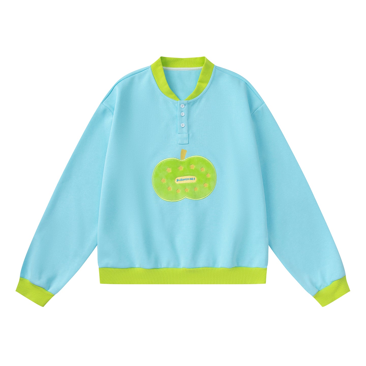 KURIOSITAET - Decora Kei Blue Pullover Sweatshirt sweatshirt KURIOSITAET S