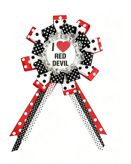 RedDevil - Patchwork Doll Collar Sweatshirt sweatshirt Red Devil Badge Only S